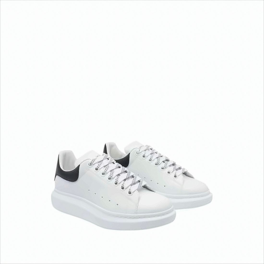 Alexander Mcqueen Smooth White Leather Sneakers