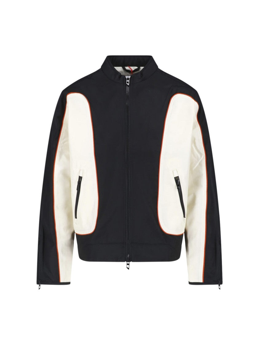 Diesel Color-Block Black Jacket With Red Piping
