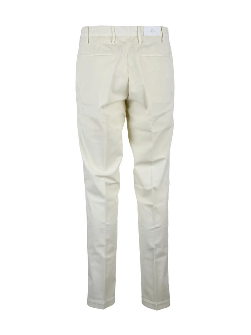 Michael Coal 1+ Cotton-Lycra Slim Fit Trousers With Minimalist Design