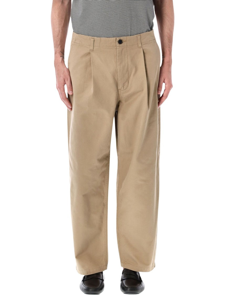 Still By Hand Pleated Chinos With Relaxed Silhouette And Classic Waistband