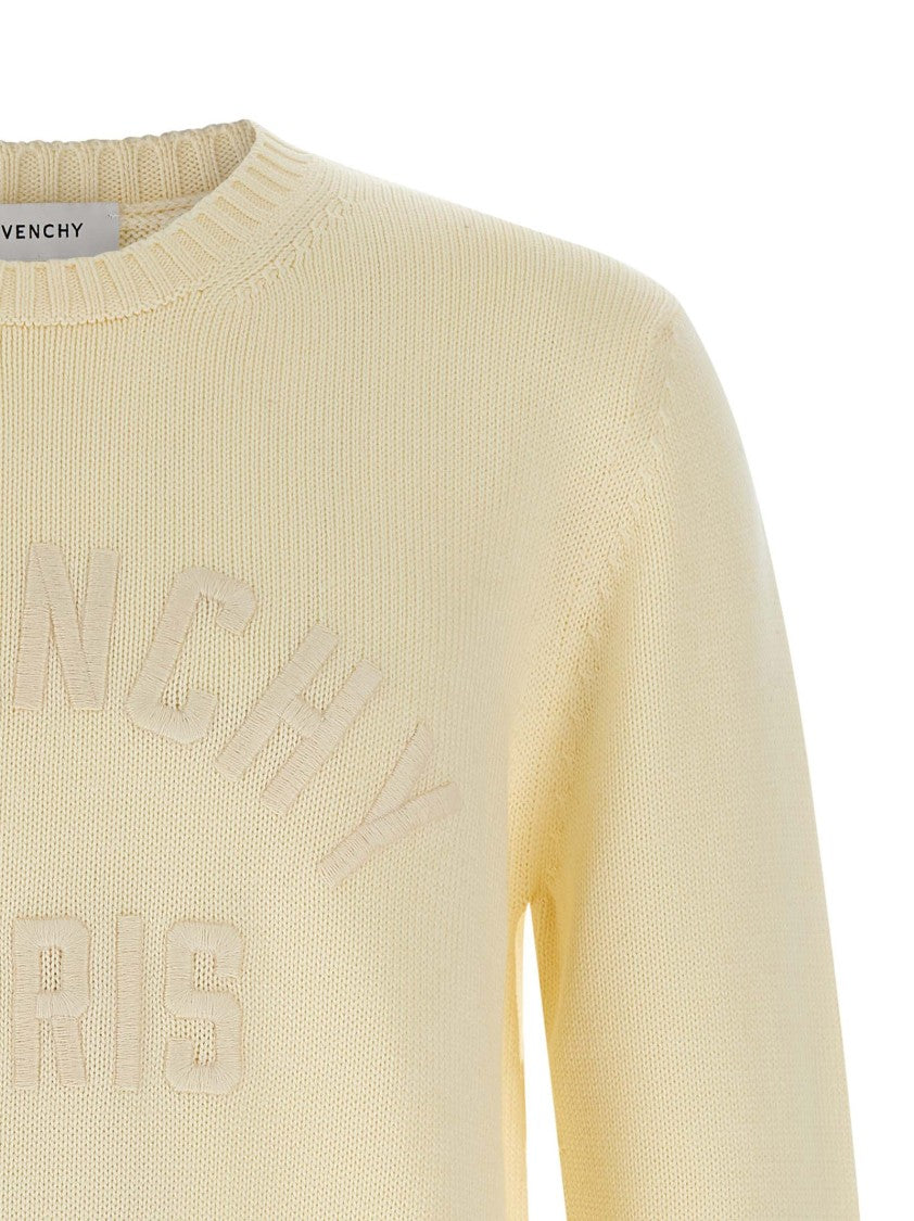 Givenchy Cotton Crewneck Sweater With Tone-On-Tone Embroidered Logo