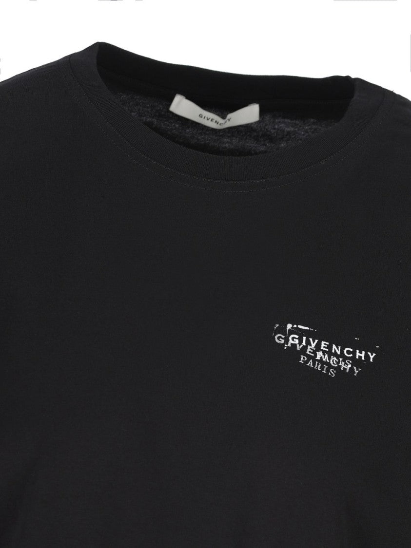 Givenchy Black Silk And Nylon Ribbed Top