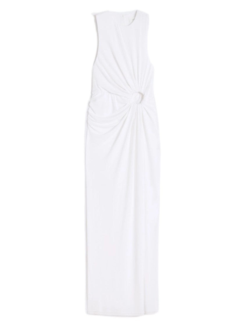 Sportmax Viscose Crêpe Drapped Ring Dress