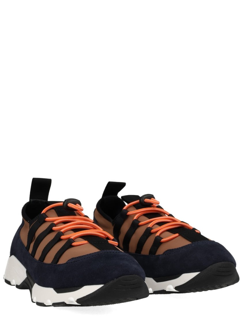 Marni Running Suede Overlays Segmented Sneakers