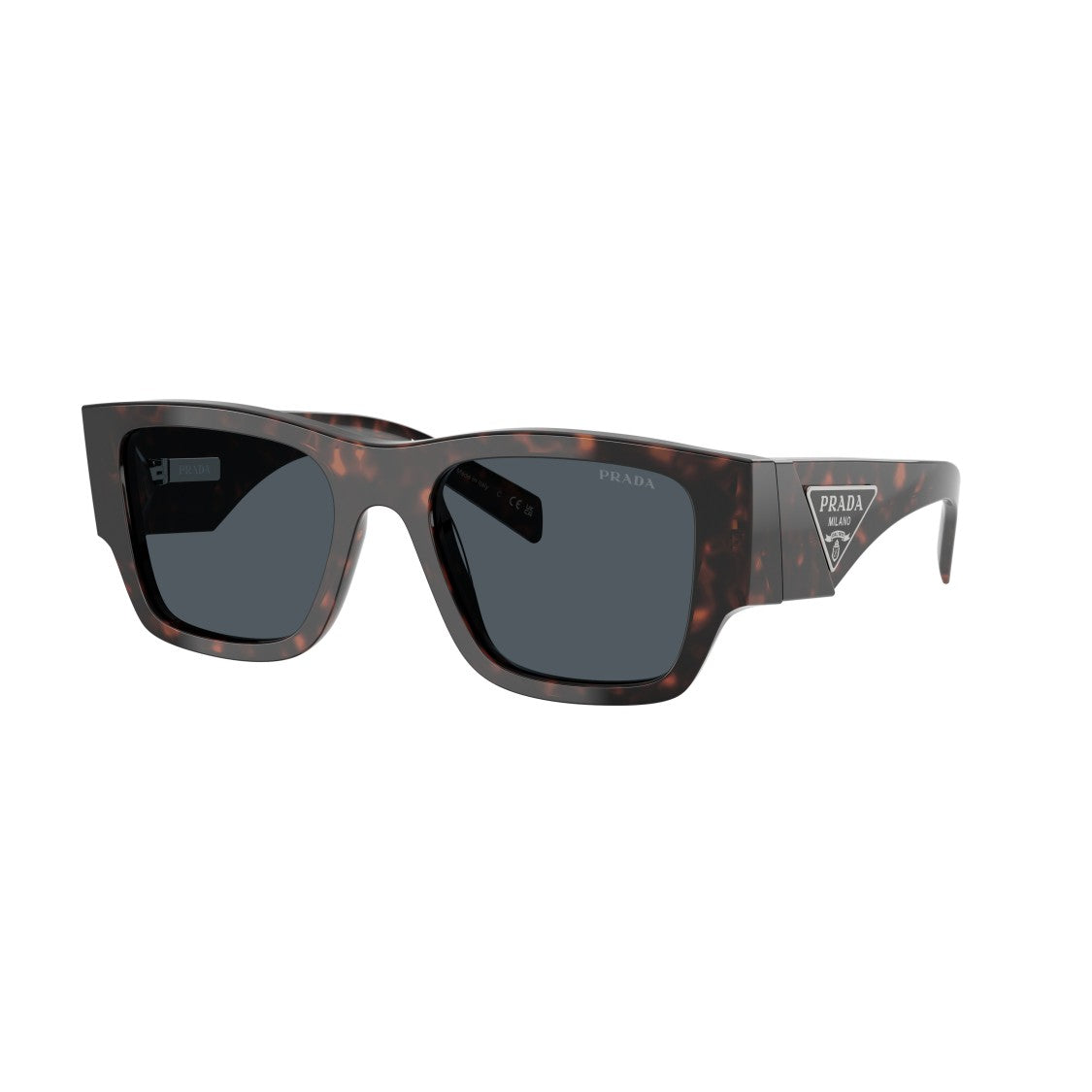 Prada 0Pr 10Zs Rectangular Tortoiseshell Acetate Prada Sunglasses