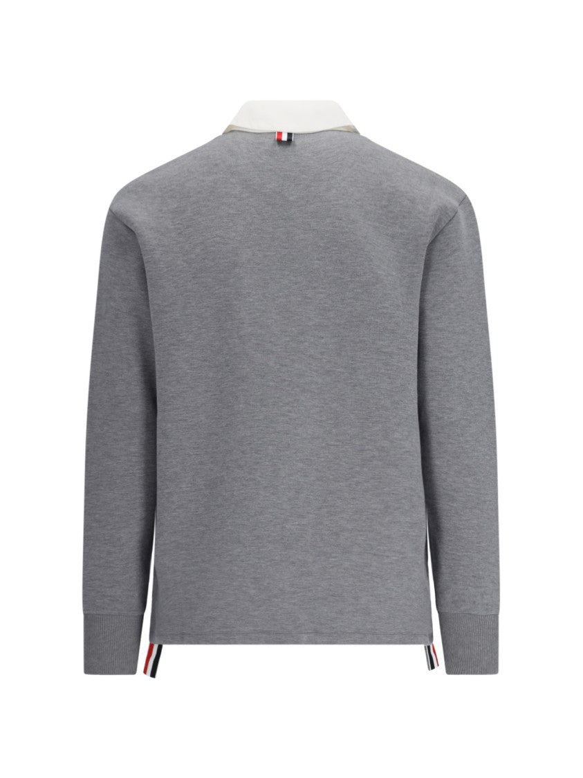 Thom Browne "Rugby" Polo Shirt – Gray