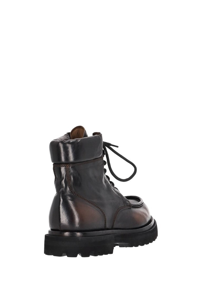 Officine Creative St Moritz Sole Leather Ankle Boots