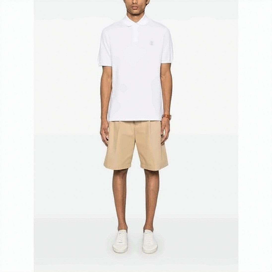 Brunello Cucinelli Textured Piqué Cotton Polo Shirt