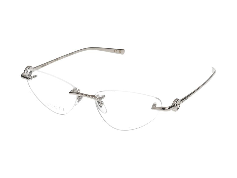 Gucci Eyeglasses Gg1702o 001 Silver Silver Transpa 54/16/135