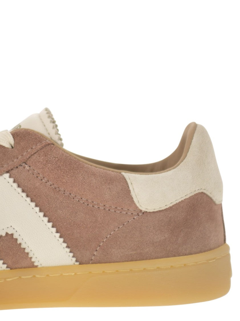 Hogan Retro-Inspired Suede Sneakers With Nappa Leather Accents