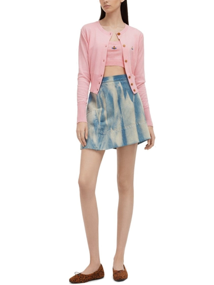 Vivienne Westwood Bea Wool-Silk Cropped Cardigan