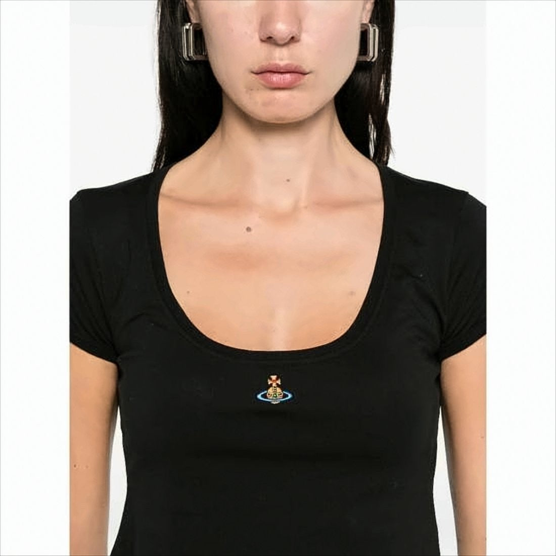 Vivienne Westwood Scoop Neck Fitted Short-Sleeve T-Shirt