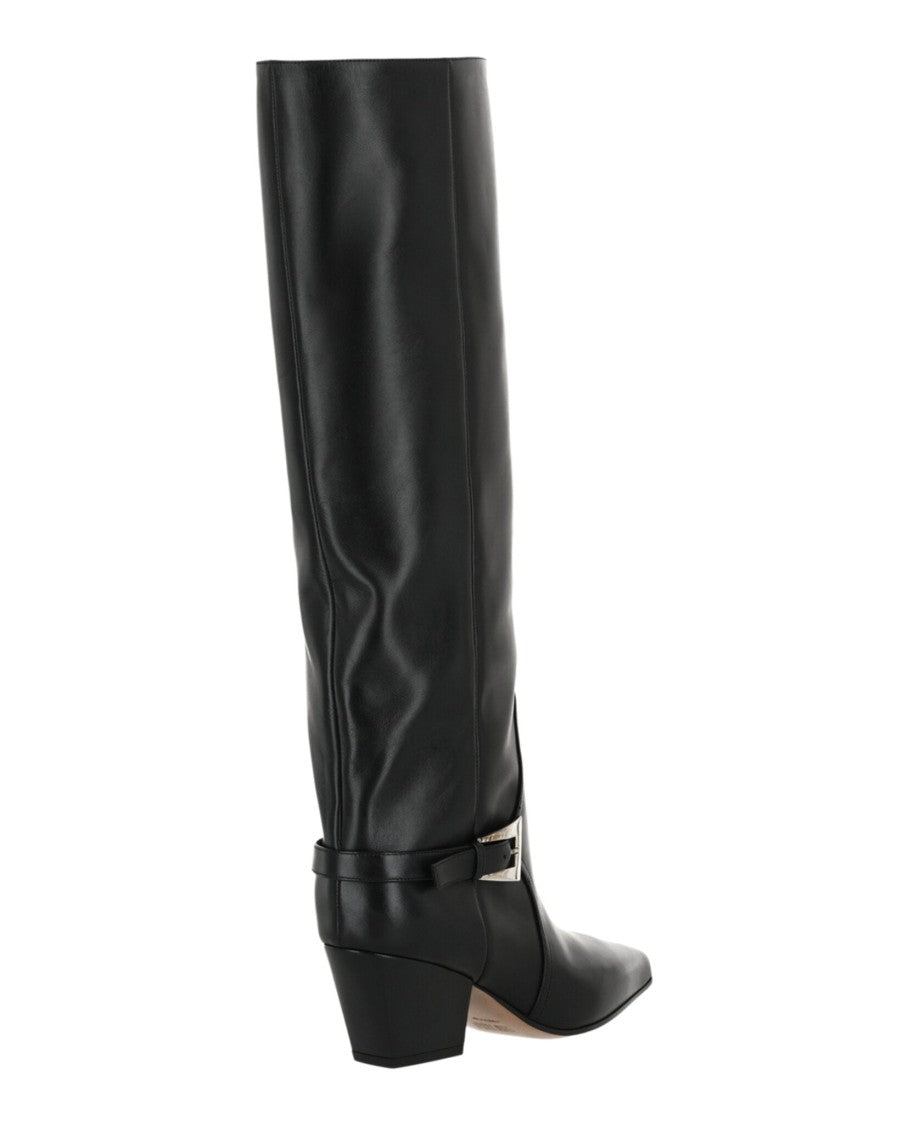 Paris Texas Jane Buckle Knee-High Boots