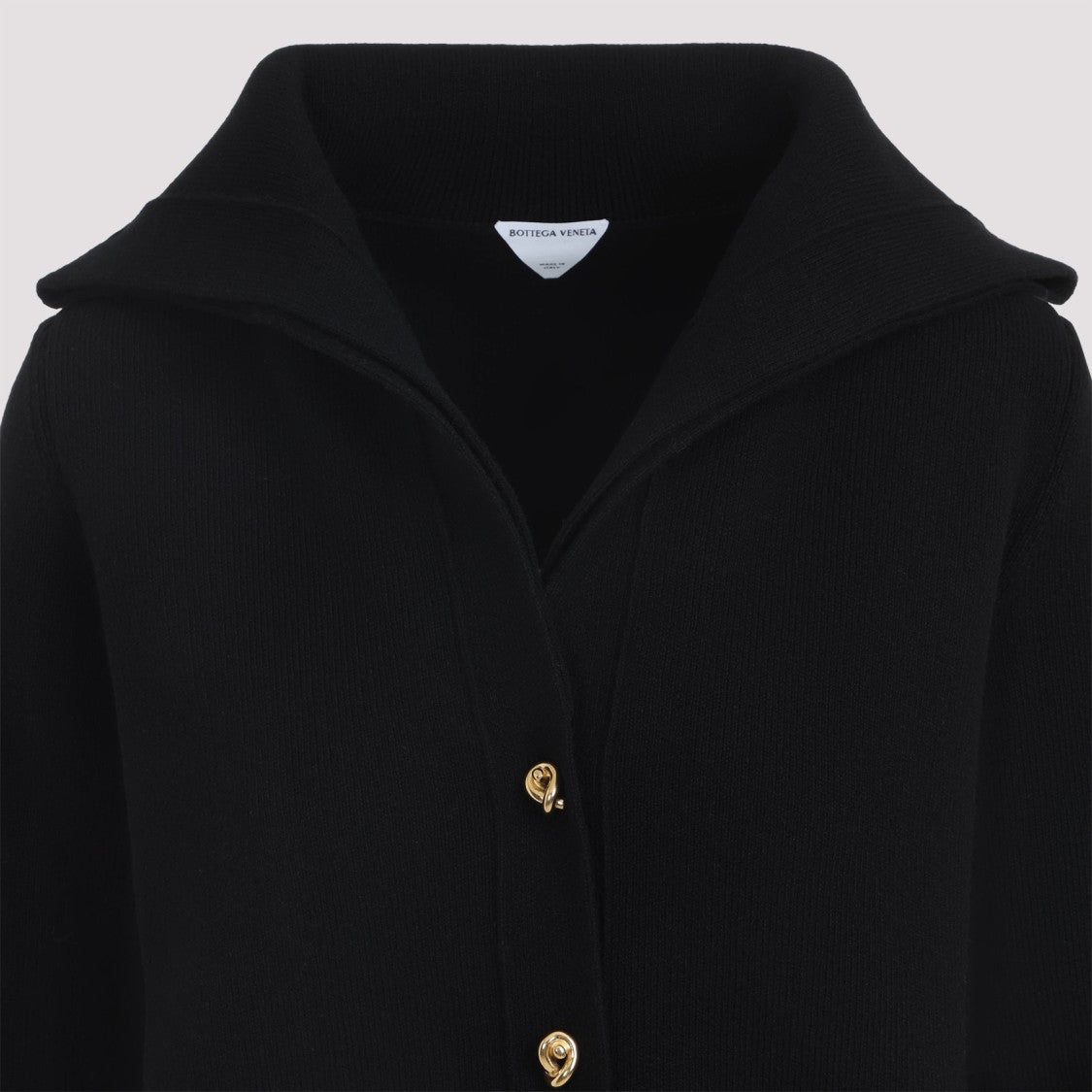 Bottega Veneta Black Wool Cardigan