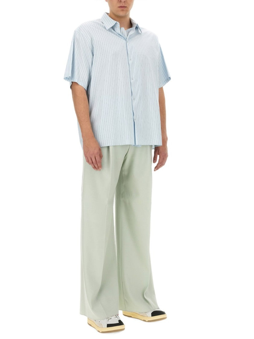 Lanvin Relaxed Fit Striped Shirt With Classic Collar