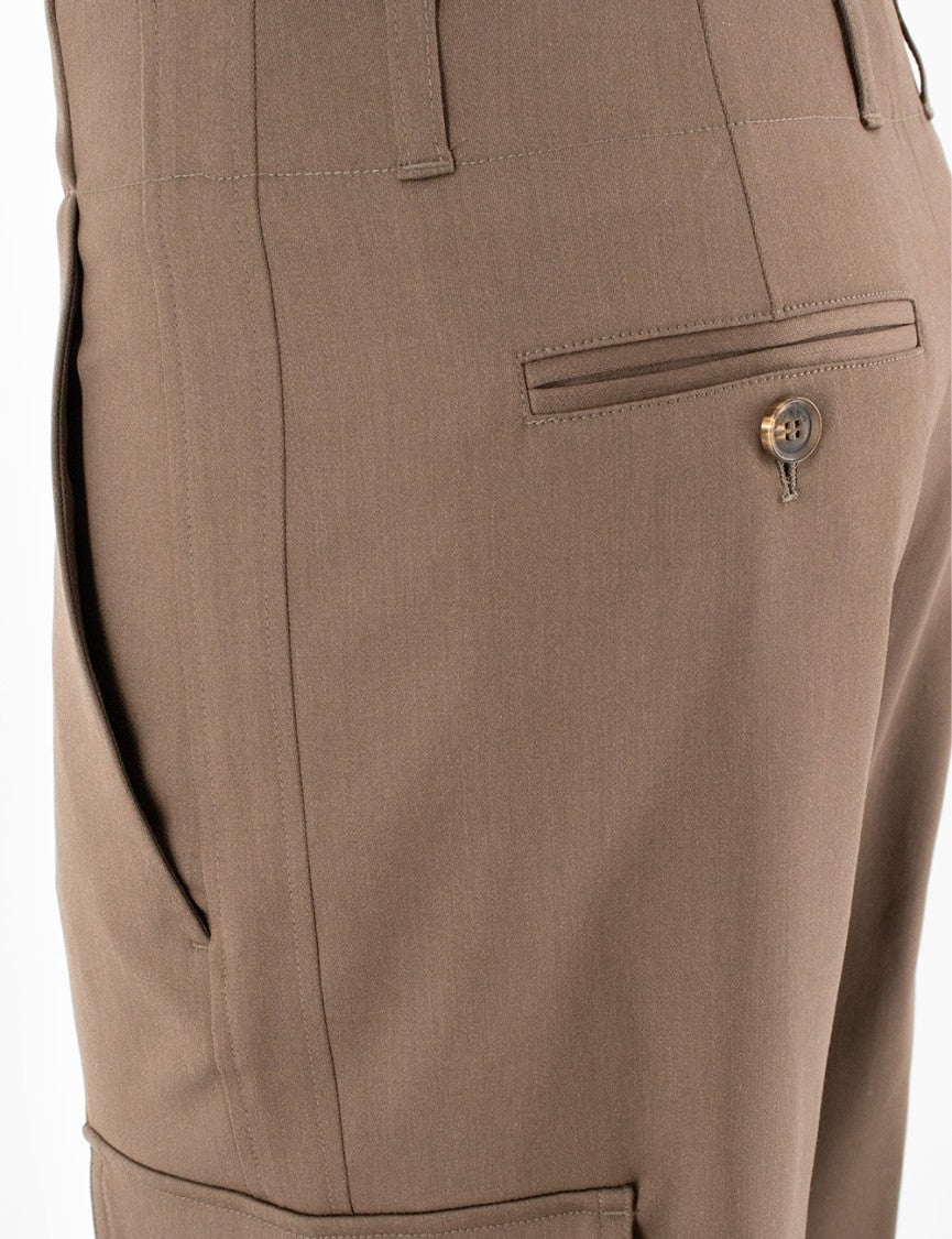 Kiton Brown Cargo Trousers