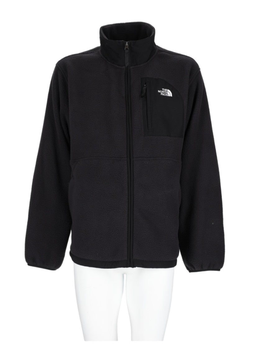 The North Face Black High-Collar Zippered Pocket Casual Jacket
