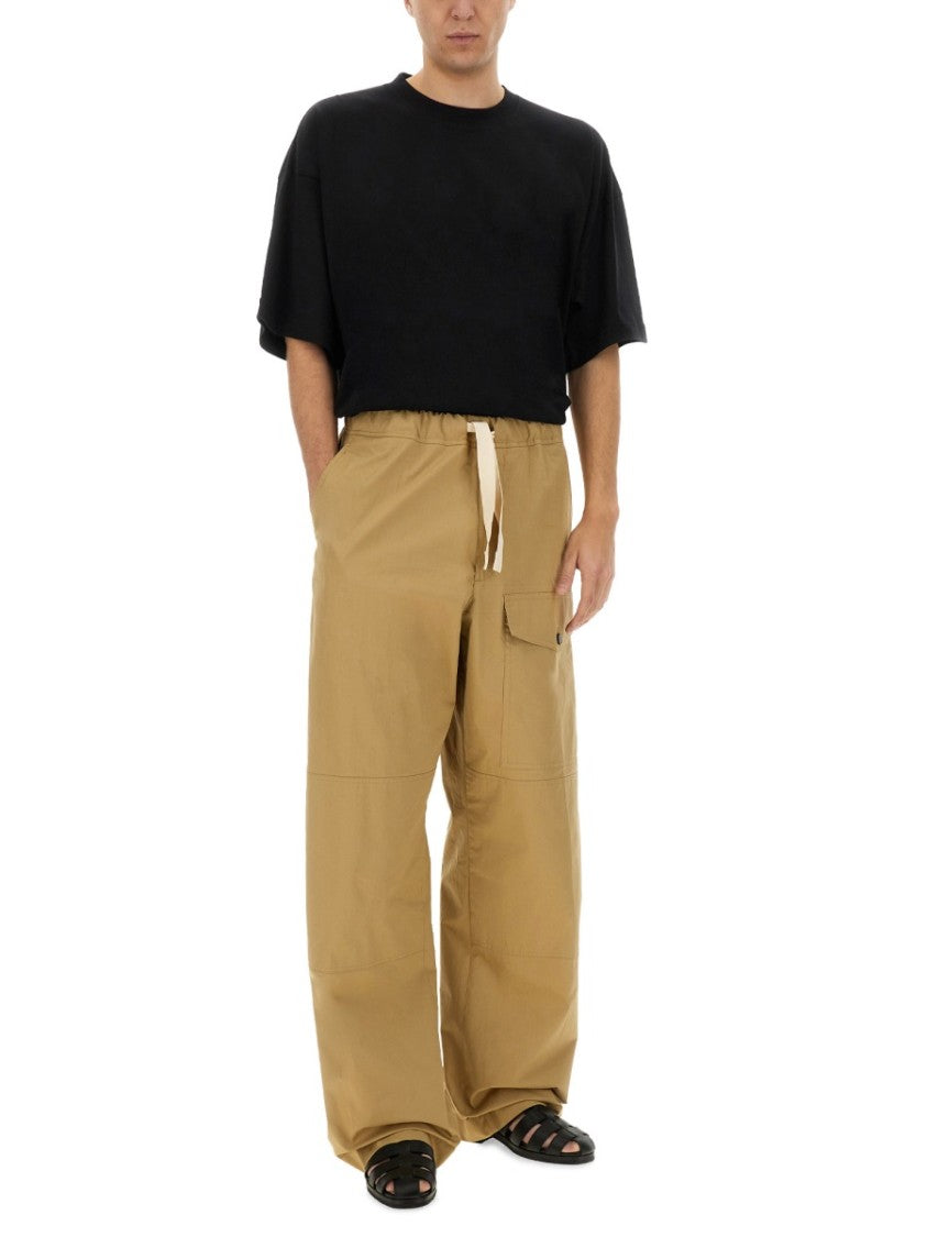 Dries Van Noten Straight-Cut Cotton Pants With Design