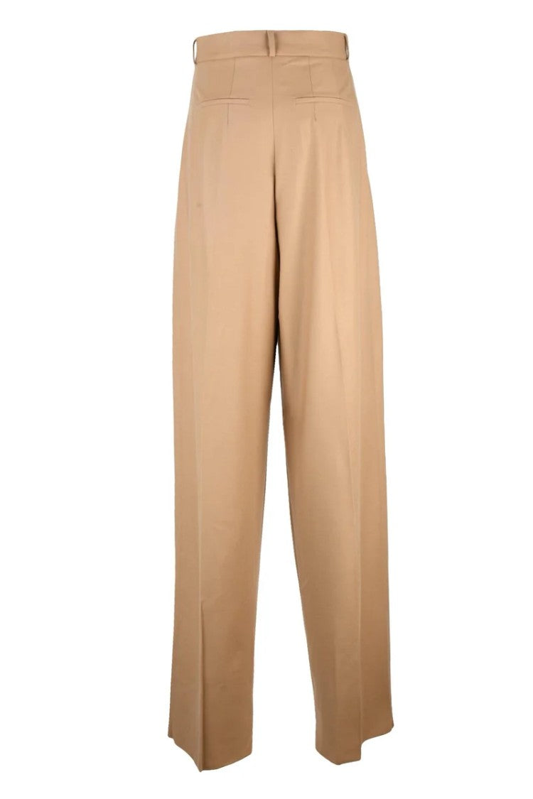 Sportmax Kiens Wide Leg Trousers - Beige