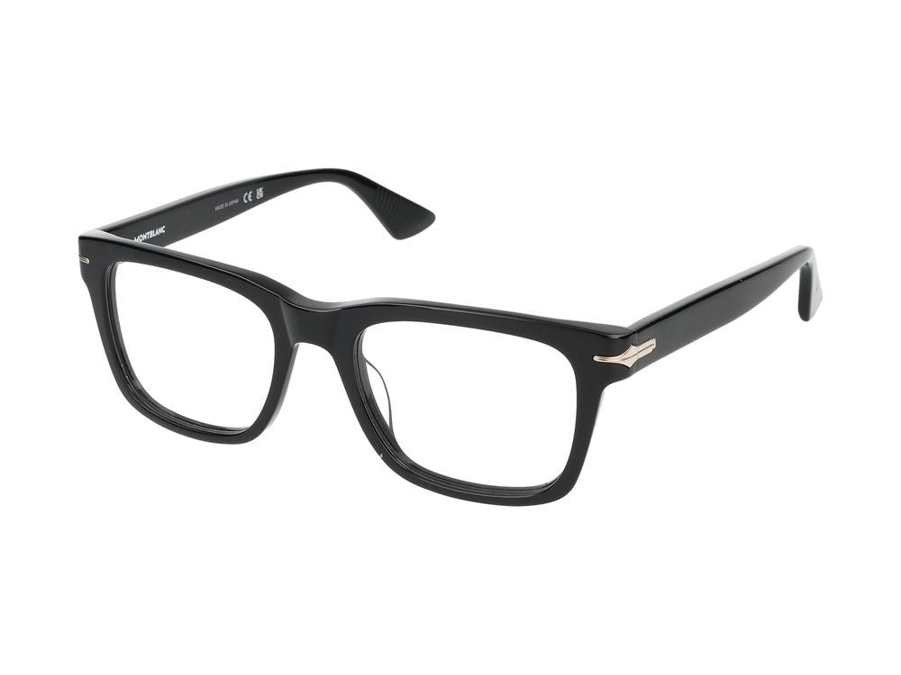 Montblanc Eyeglasses Mb0266o 001 Black Black Transparent 52/19/145