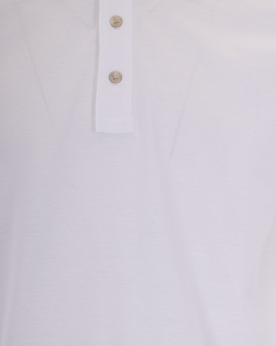 Paul & Shark White Double Jersey Polo