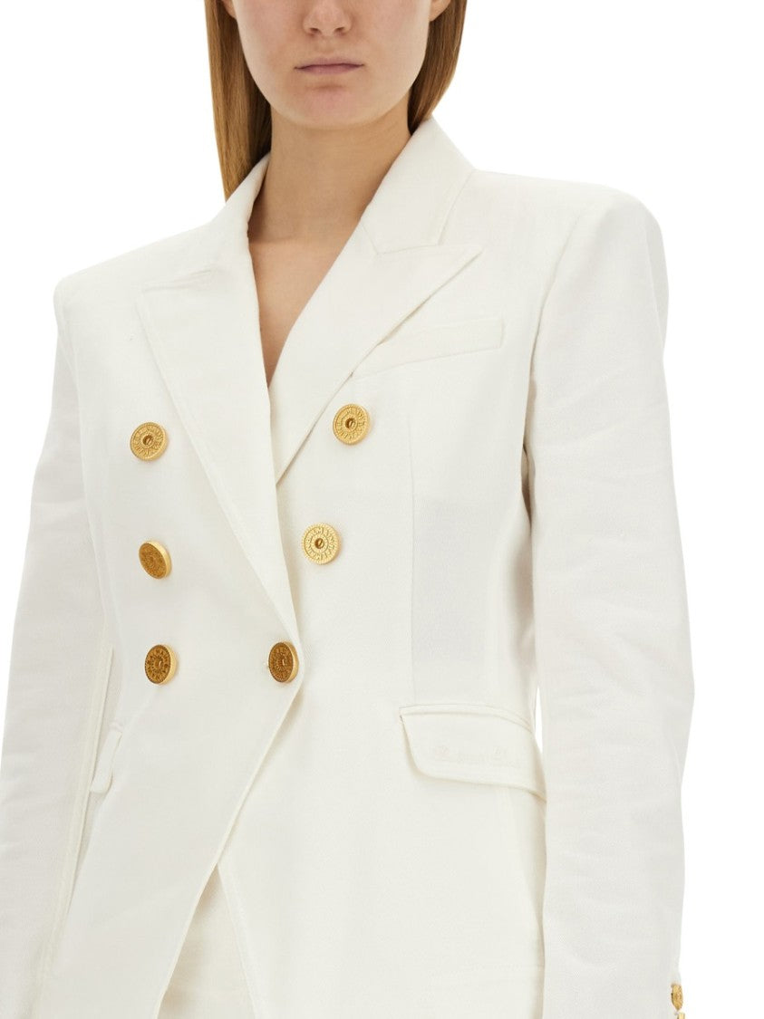 Balmain Double-Breasted Six-Button Jacket