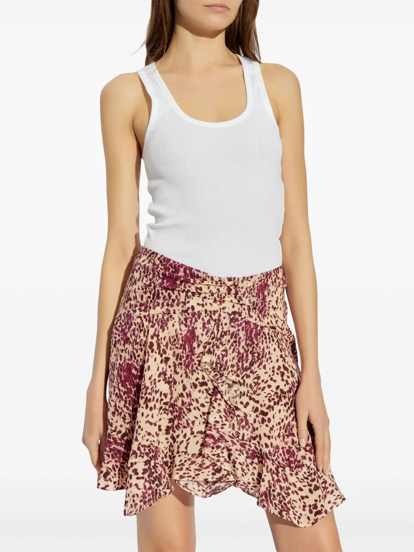 Isabel Marant Thea Tee Shirt Ribbed Flared Top