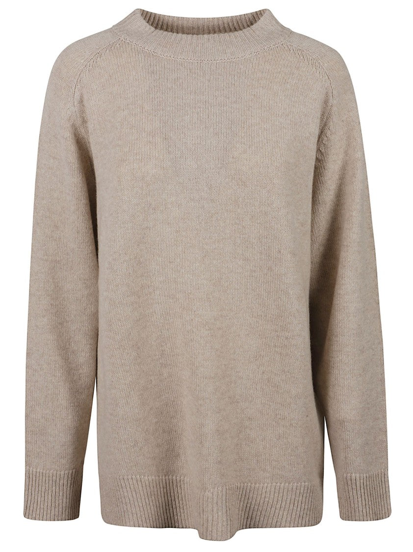 Anaii Relaxed Fit Knitted Crew Neck Sweater With Ribbed Detailing