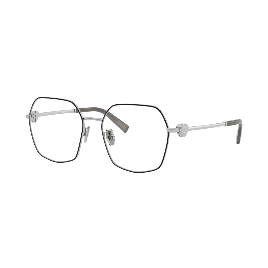 Tiffany & Co. 0Tf1165bd Hexagonal Frame Eyeglasses In Polished Steel