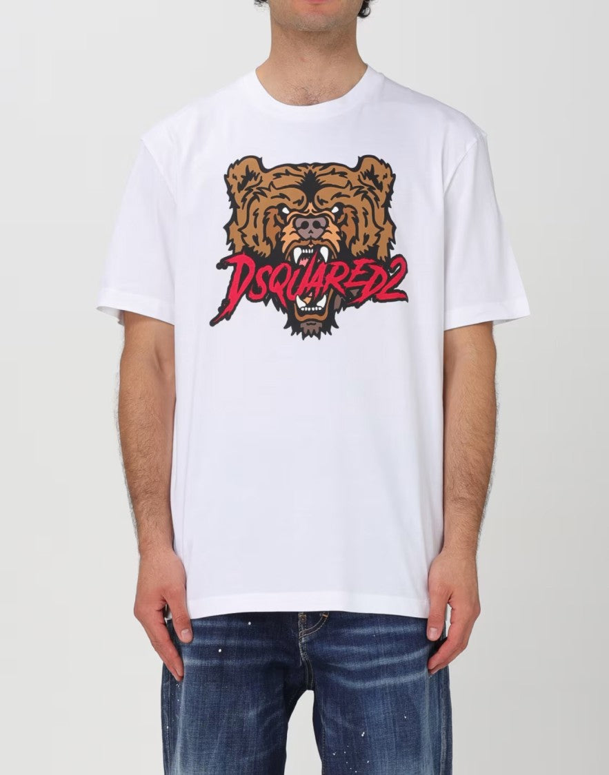 Dsquared2 Bear Logo Regular Fit T-Shirt