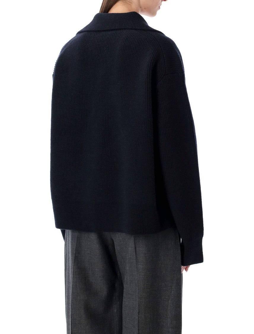 Studio Nicholson Nash Extrafine Merino Wool Polo Knit