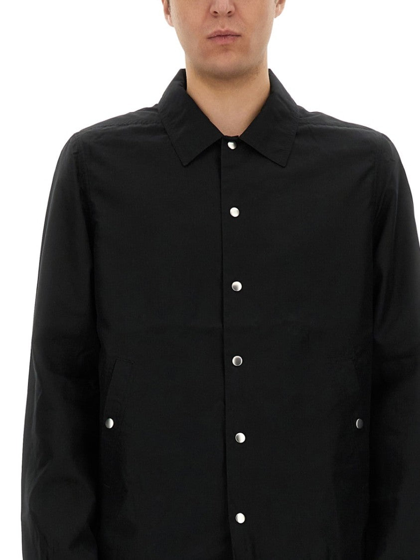 Drkshdw By Rick Owens Buttoned Jacket With Design