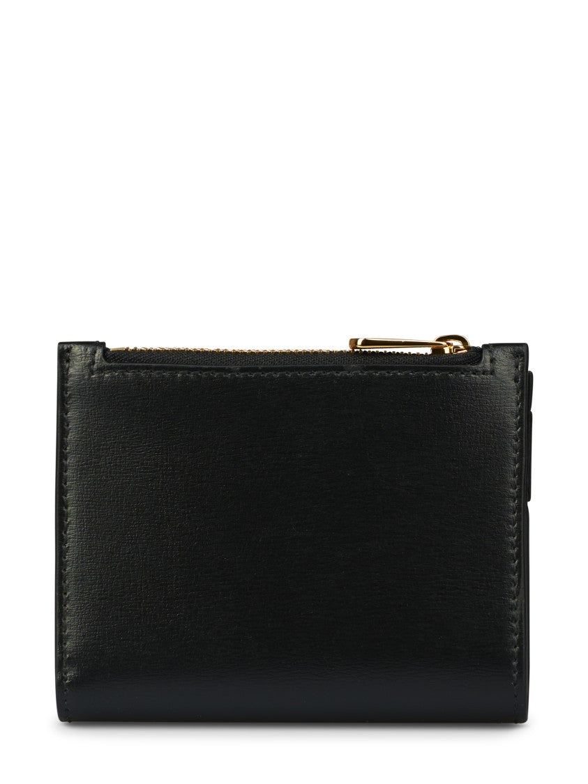 Ferragamo Bow-Detail Smooth Split Calf Leather Wallet