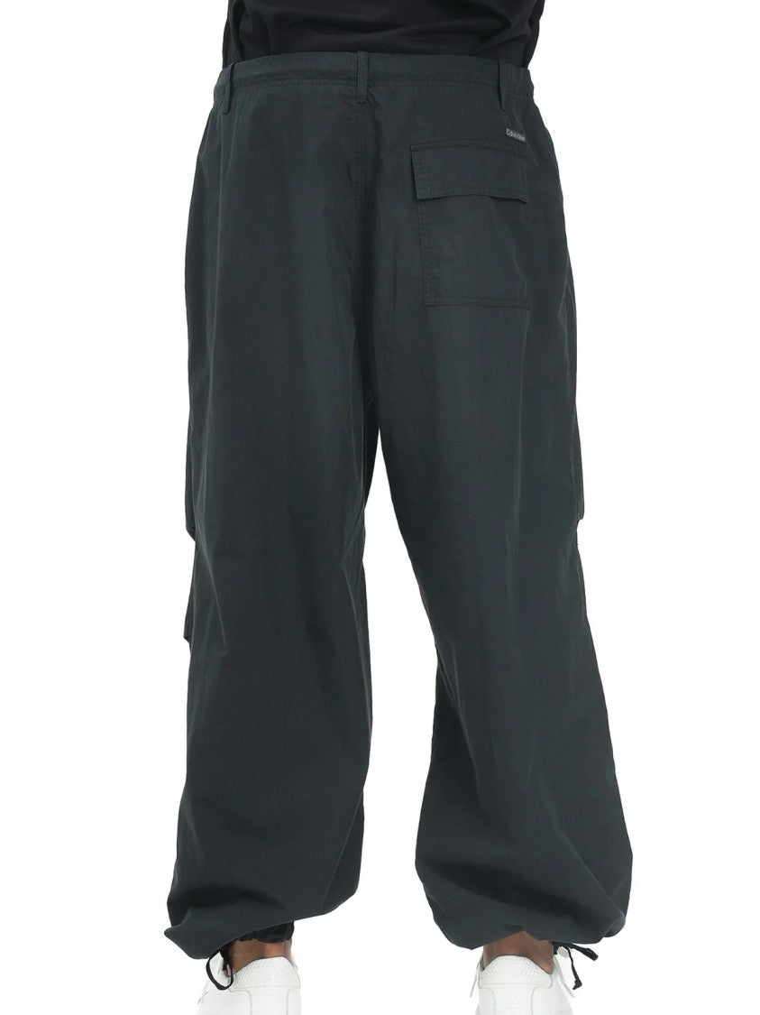 Calvin Klein Jeans Loose Fit Trousers With Tapered Ankle And Adjustable Drawstrings