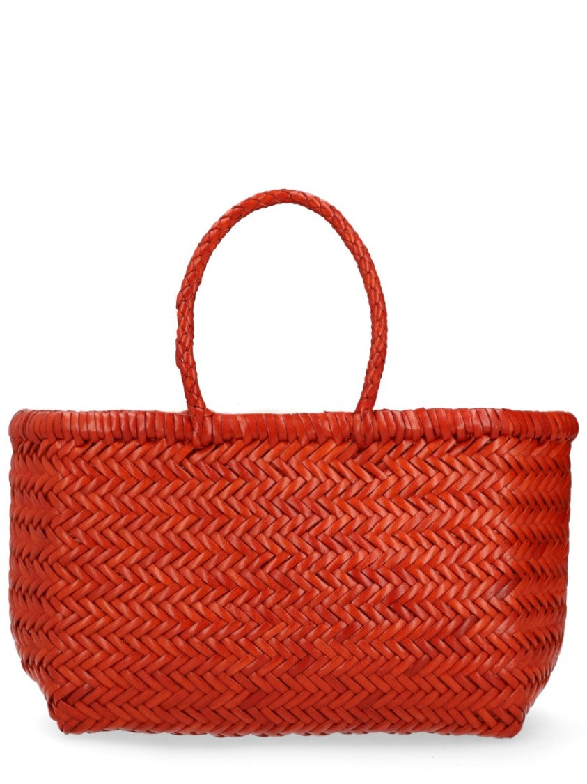Dragon Diffusion Triple Jump Woven Red Leather Bag