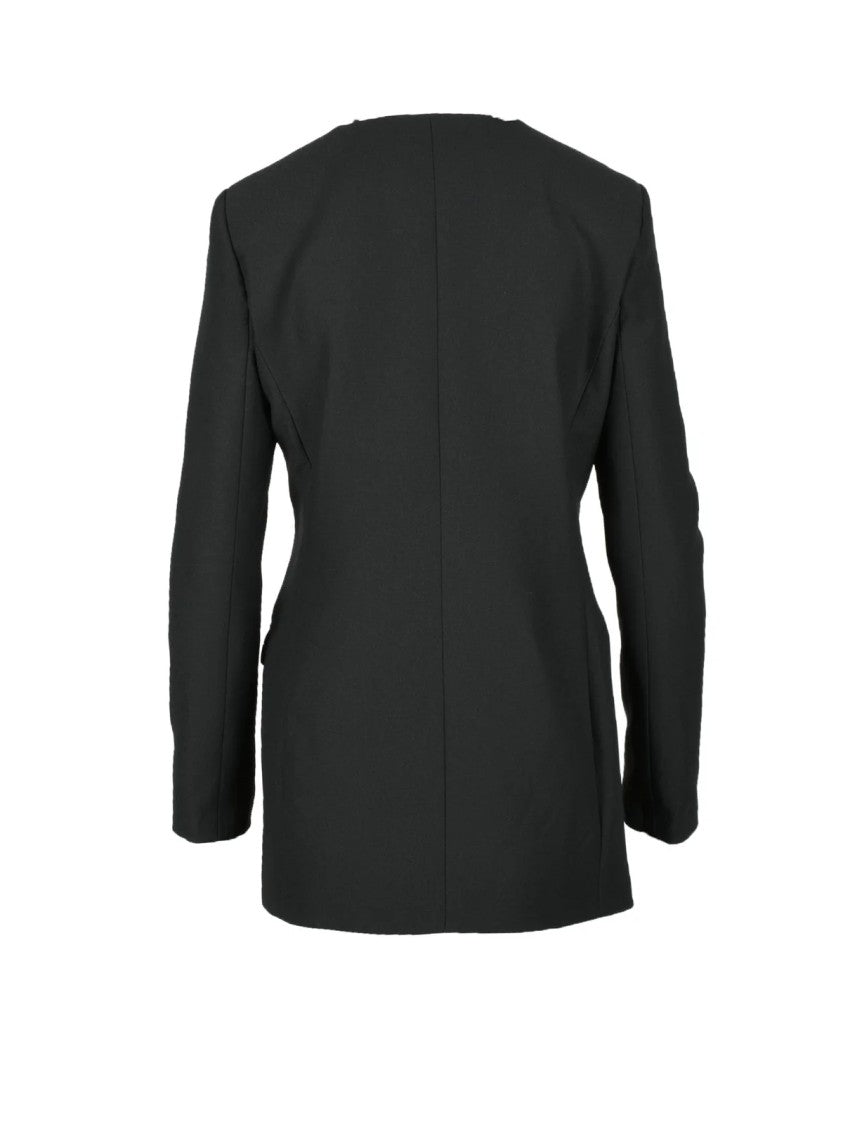 Costume National C. Black Polyester Double-Breasted Jacket