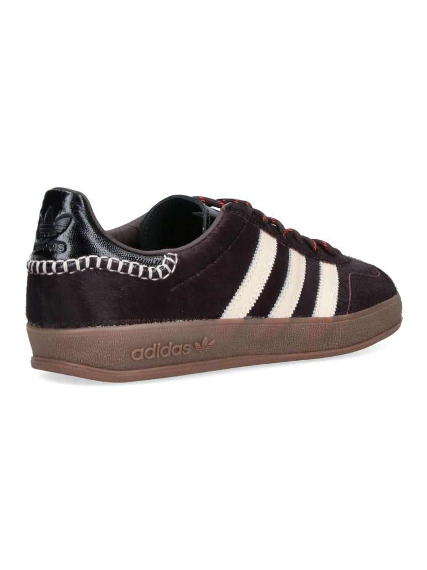 Adidas Originals By Wales Bonner Dark Suede Bold Stripe Gum Sneakers