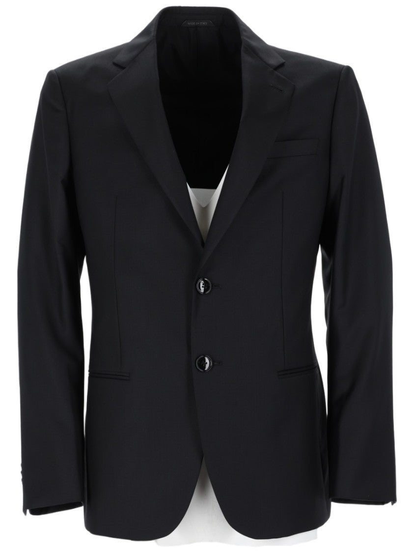 Giorgio Armani Soho Single-Breasted Virgin Wool-Cashmere Blazer