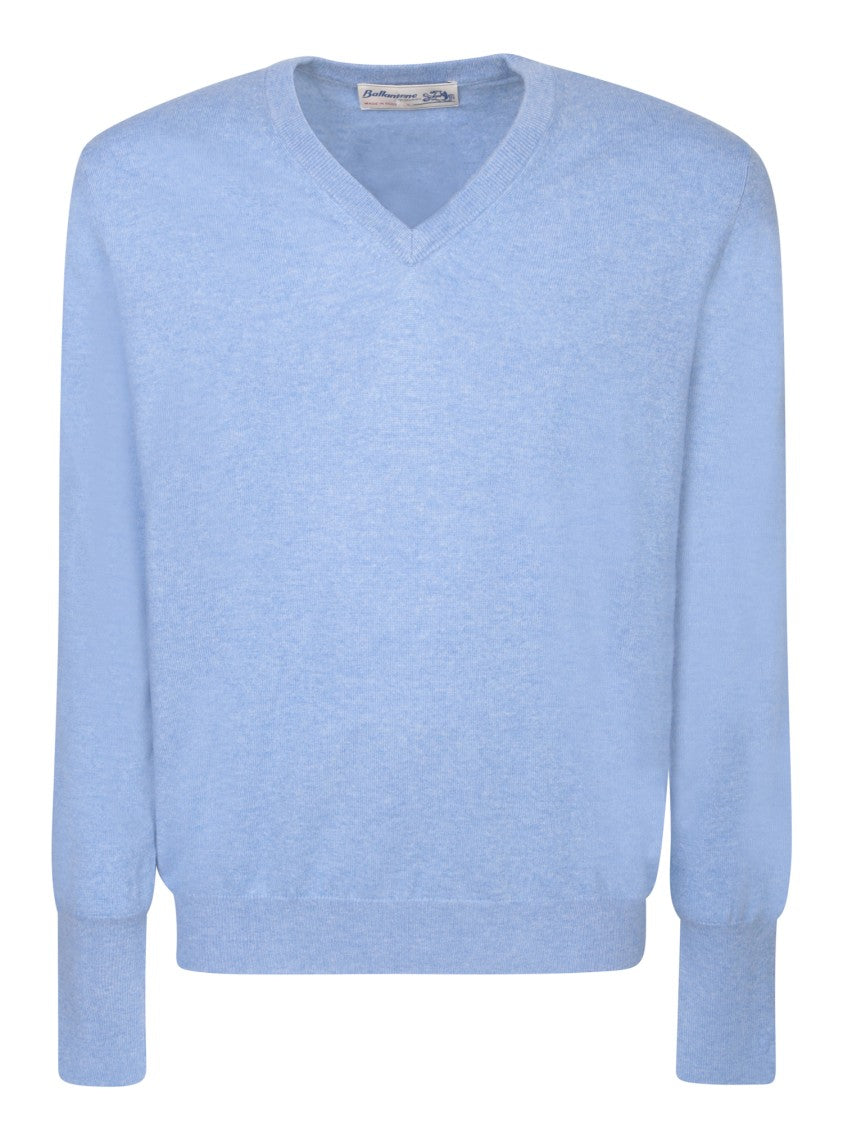 Ballantyne Blue Cashmere Sweater