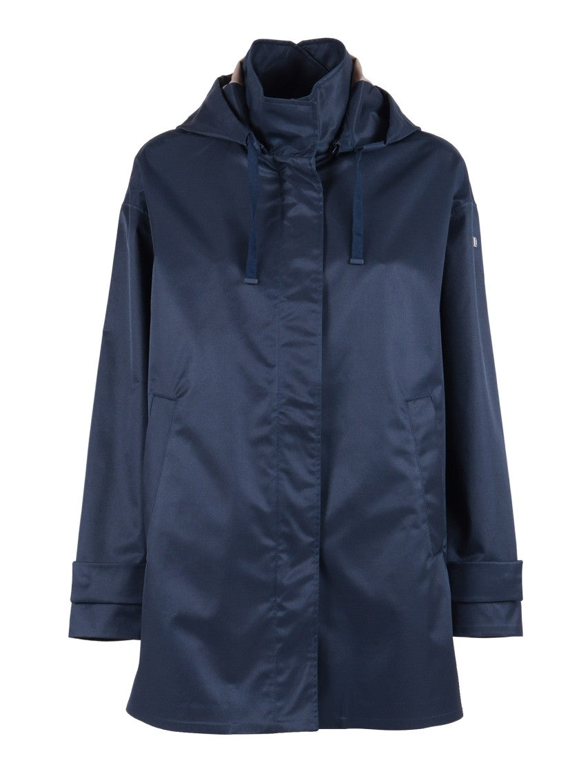 Duno Blue Short High Collar Jacket