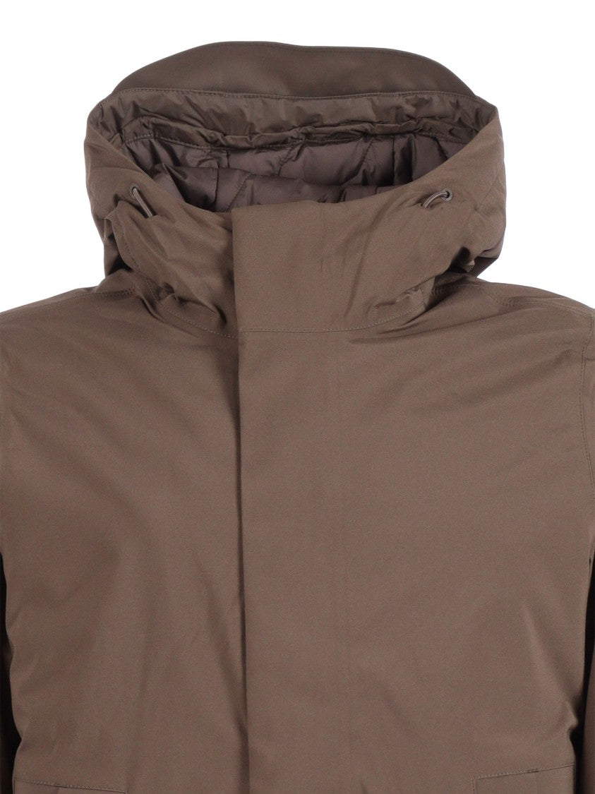 K-Way Brown Bonded Padded Jacket