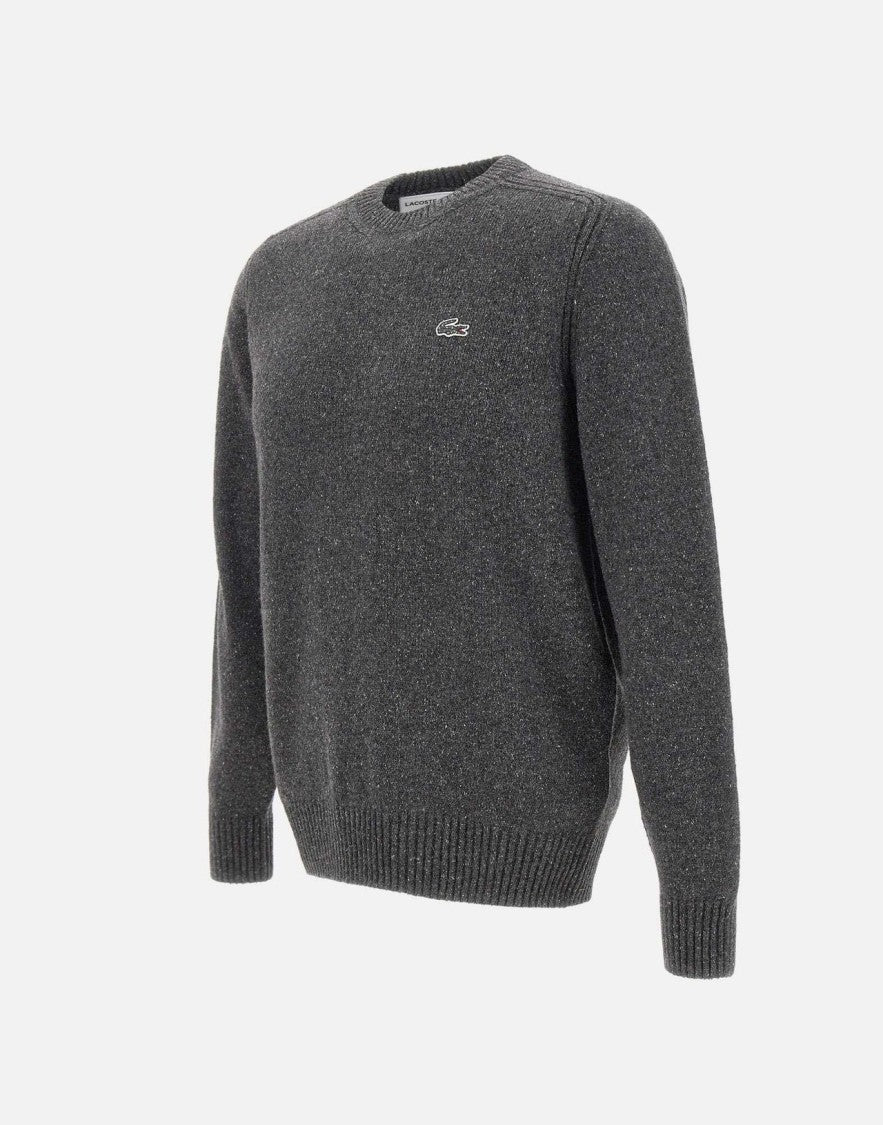 Lacoste Mixed Wool-Silk Crewneck Sweater