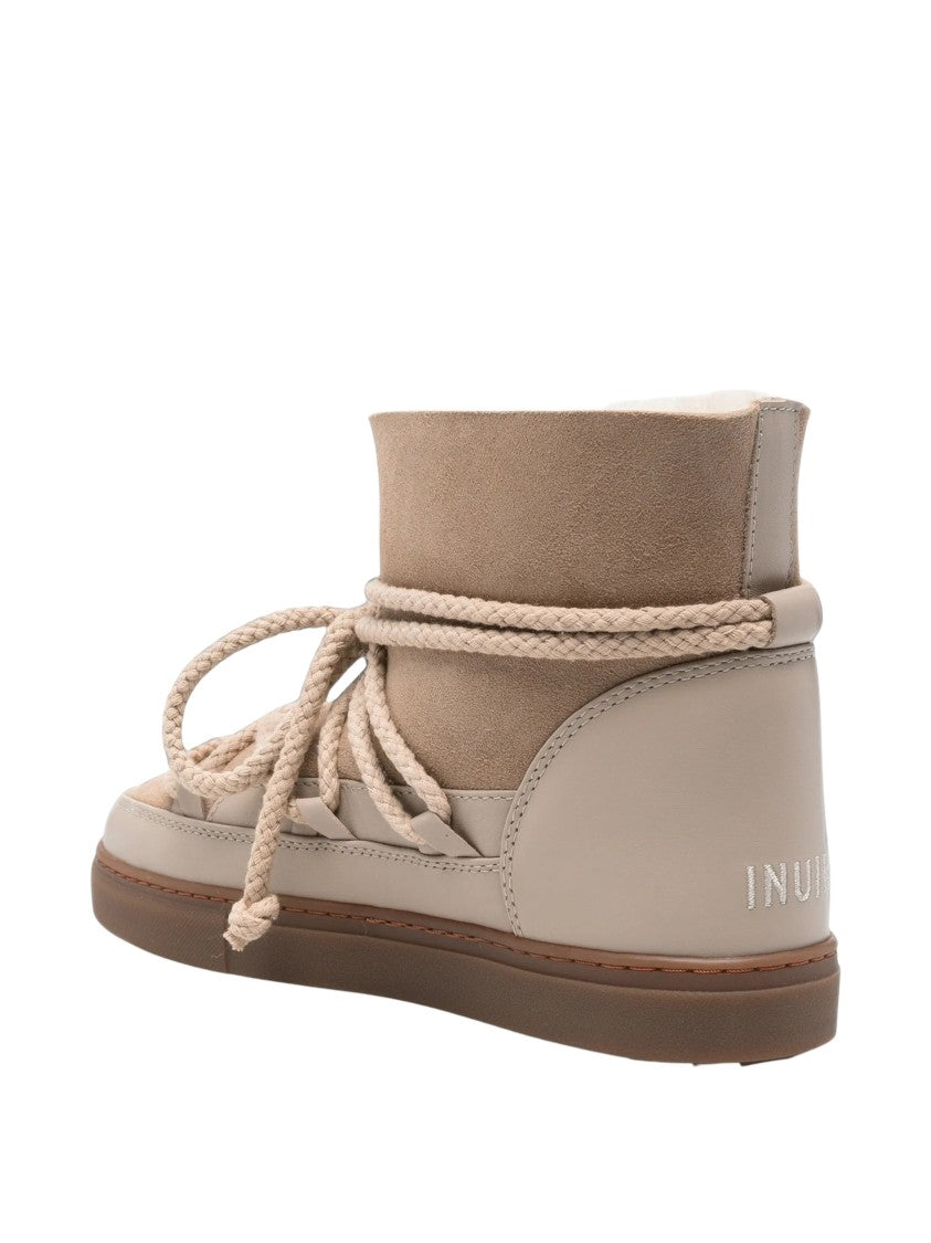 Inuikii Ankle-High Lace-Up Footwear With Braided Laces