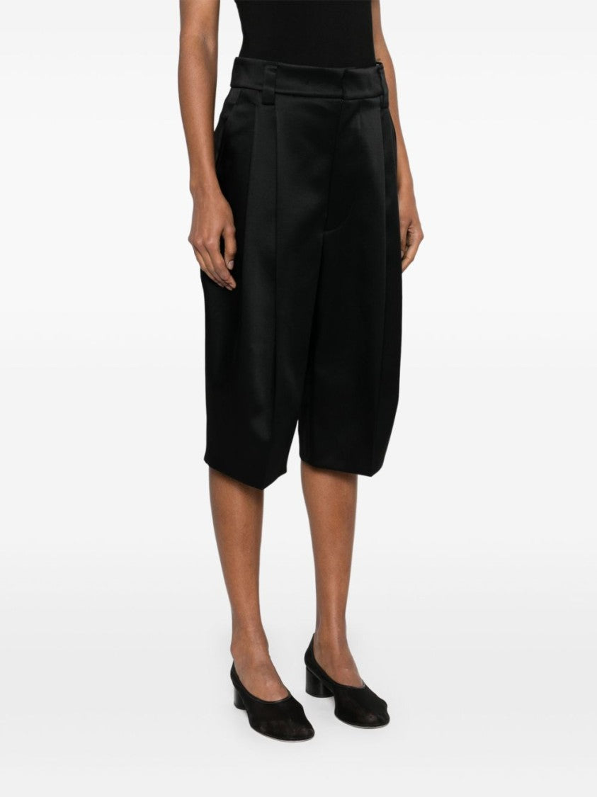 Carven Bermuda Shorts With Pleats And Tailored Design