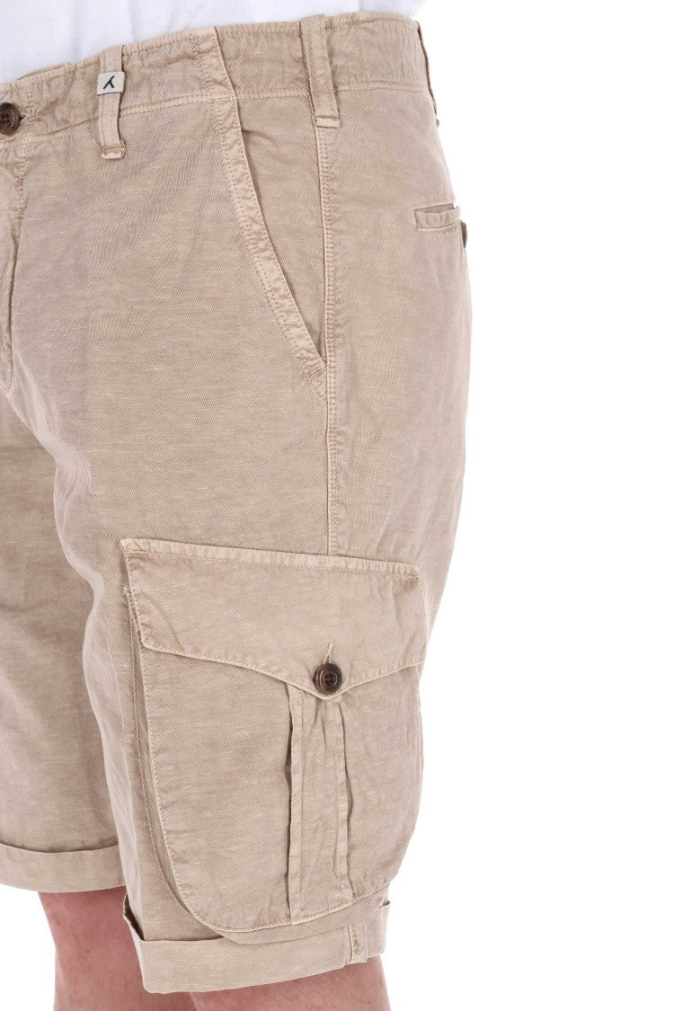 Myths Zeus Cotton-Lino Cargo Shorts