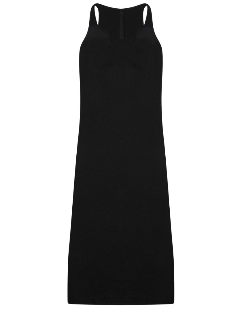 Totême Straight Silhouette Midi Dress With Thin Straps