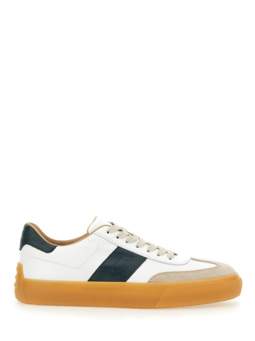 Tod's Smooth And Suede Leather Sneakers