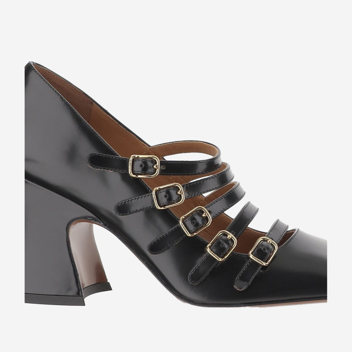 Chloé Janis Shiny Leather Pumps