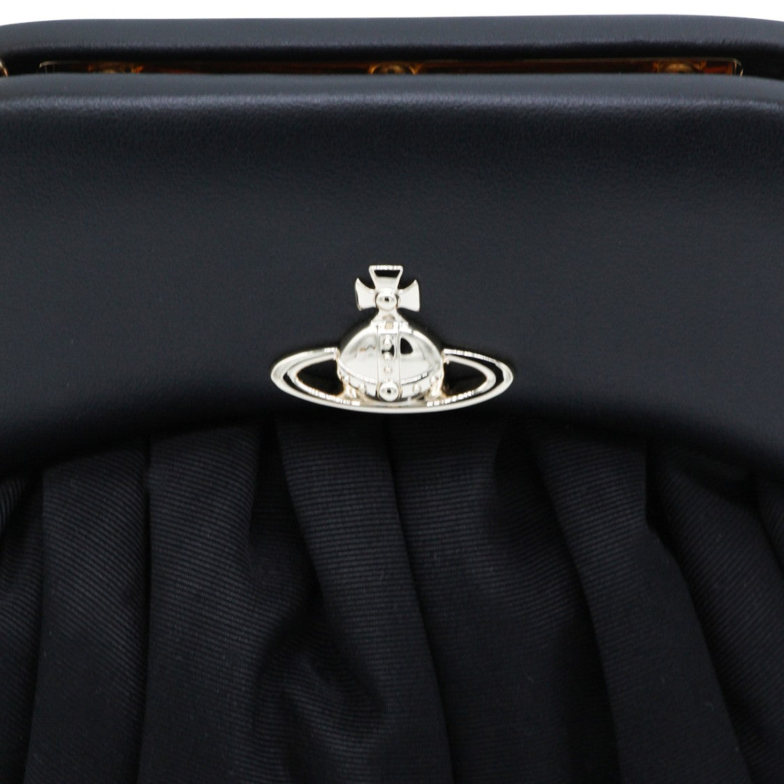 Vivienne Westwood Black Structured Top Handle Bag