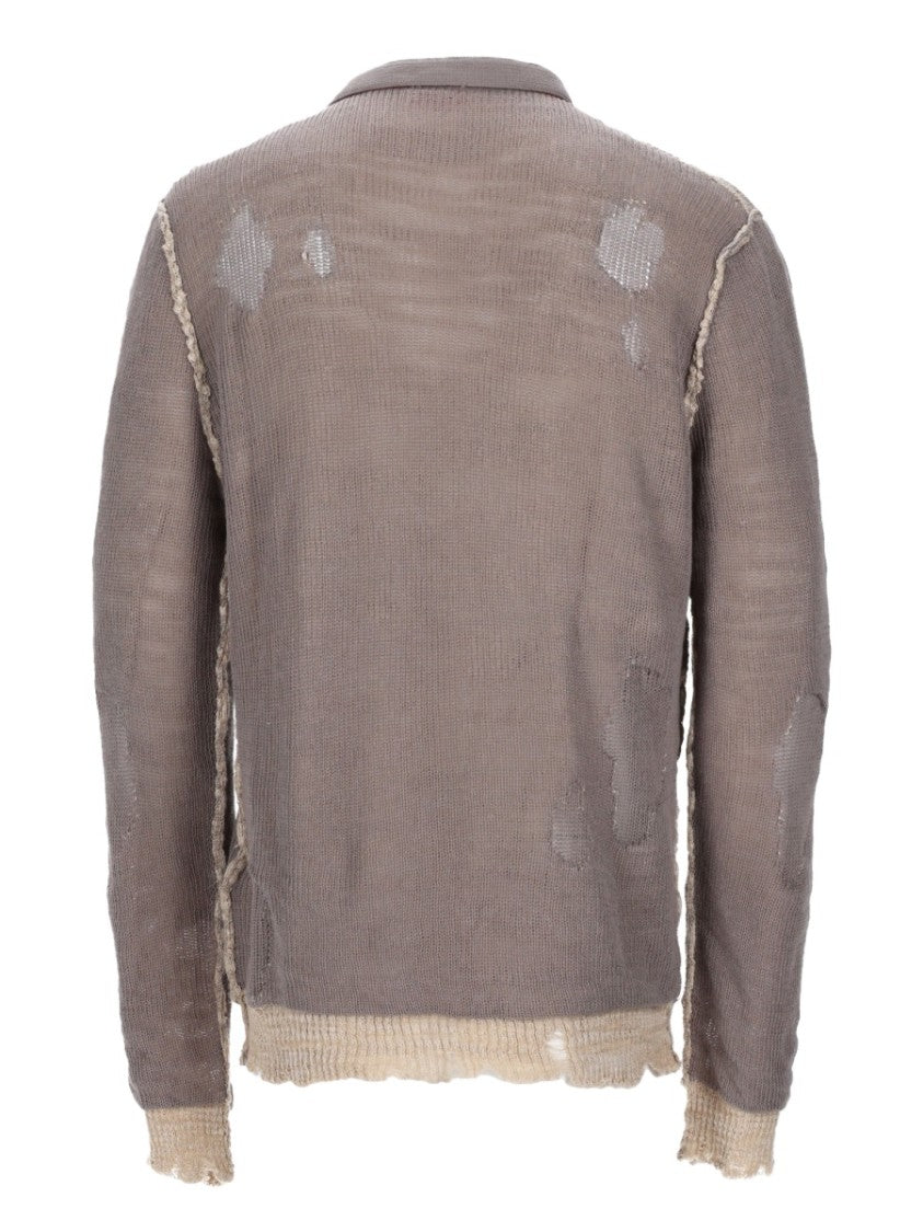 Diesel Diesel Distressed Cotton Knit Sweater